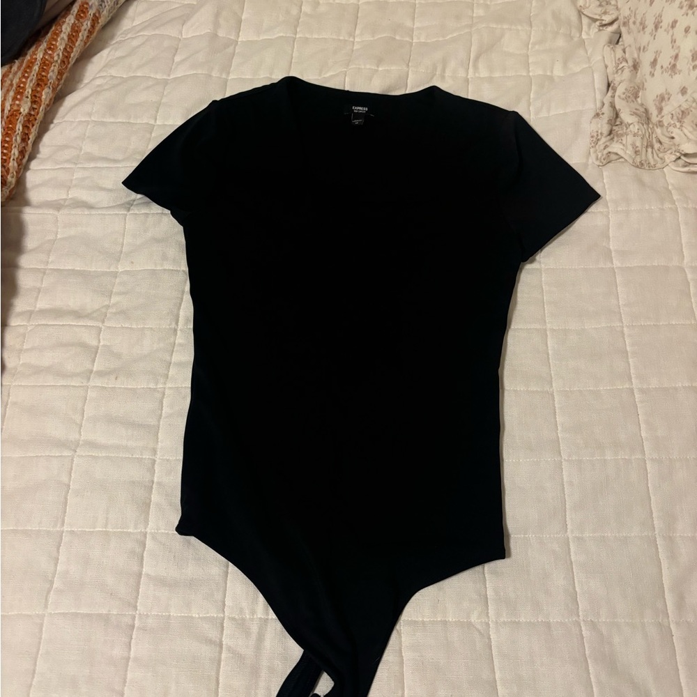 Express Classic Black v neck Bodysuit